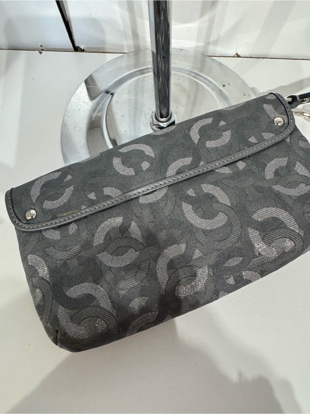 Coach Kristen Gray Signature Wristlet Clutch - Picture 5 of 5